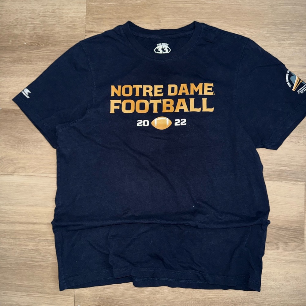Under Armour Navy Notre Dame Football Tee